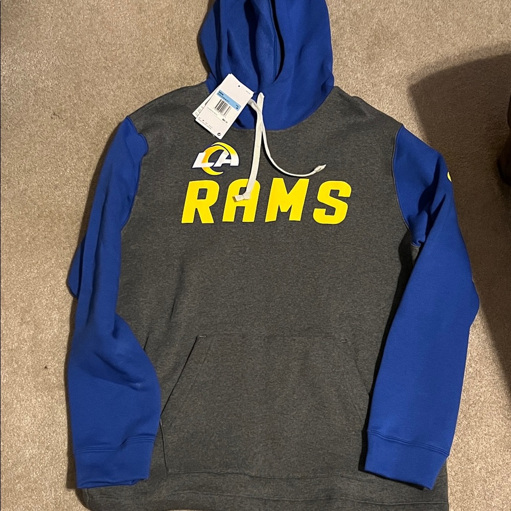 NFL Rams Blue and Gray Hoodie